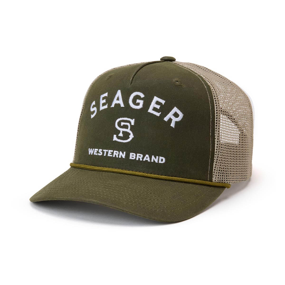 Branded Trucker Snapback/Green
