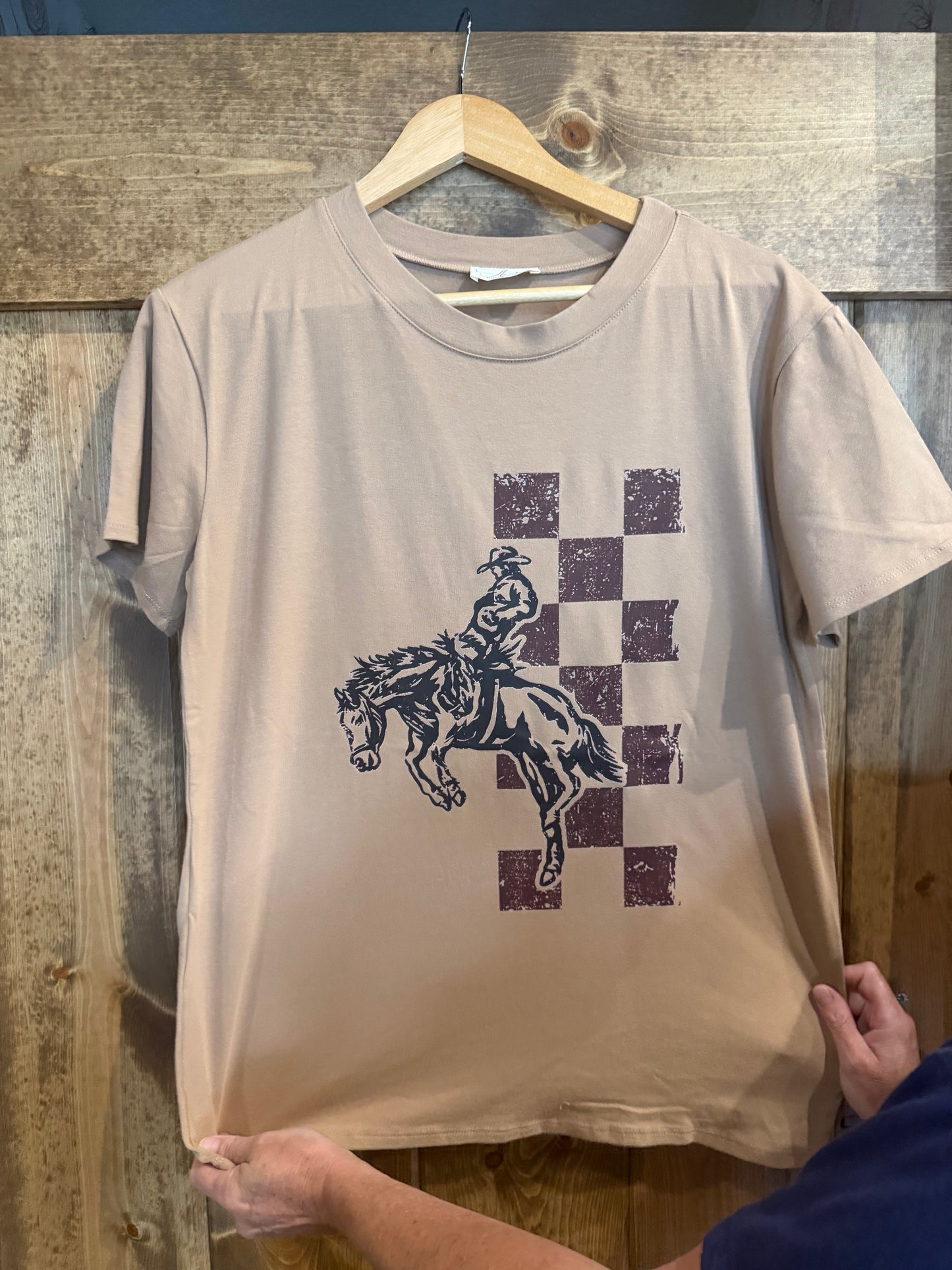 Kahki Cowboy Tee